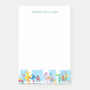 Post-it® Sesame Pals Marcher Le Long De Sesame Street Motif