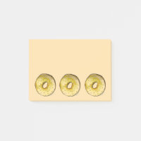 Sesame Seed Bagel NYC Bagels Post It Notes