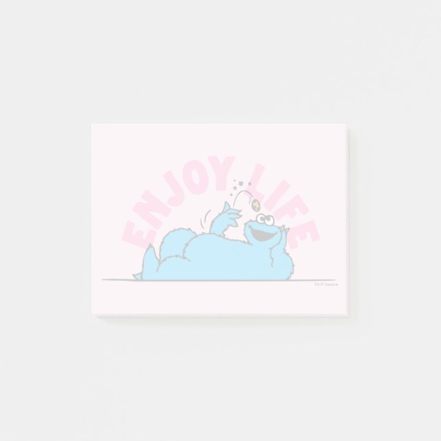 Post-it® Sesame Street | Cookie Monster Profite de la vie (Devant)