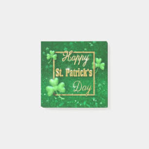 Post-it® Shamrock d'or de la Saint-Patrick