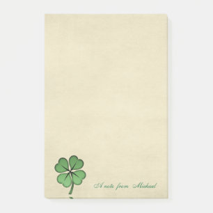 Post-it® Shamrock irlandais chic et personnalisé