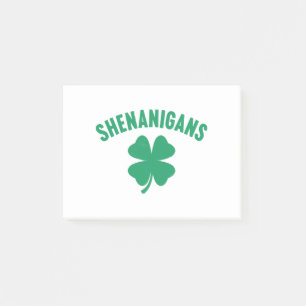 Post-it® Shenanigans Shamrock Saint-Patrick Rétro