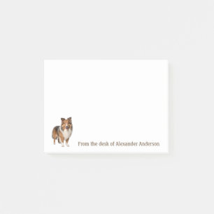 Post-it® Shetland Sheepdog Personnaliser les notes