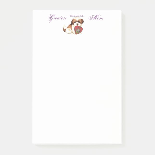 Post-it® Shih Tzu Heart Mom (Devant)