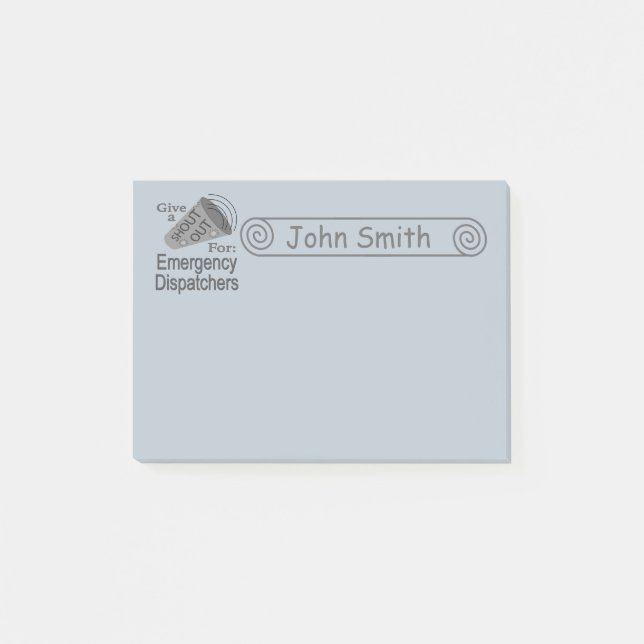 Post-it® Shout Out for Emergency Dispatchers 4x3 (Devant)