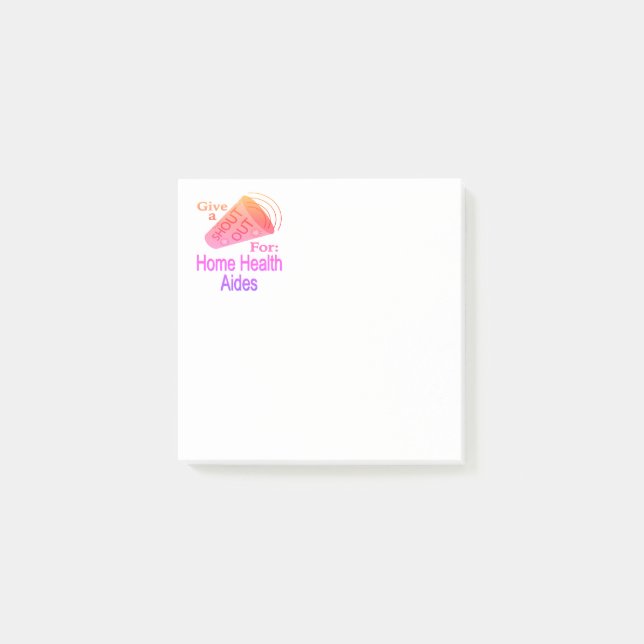 Post-it® Shout Out for Home Health Aides (Devant)