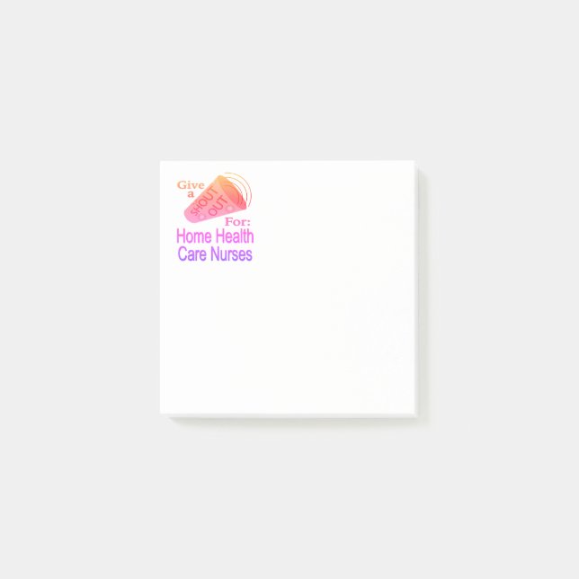 Post-it® Shout Out for Home Health Care Nurses (Devant)