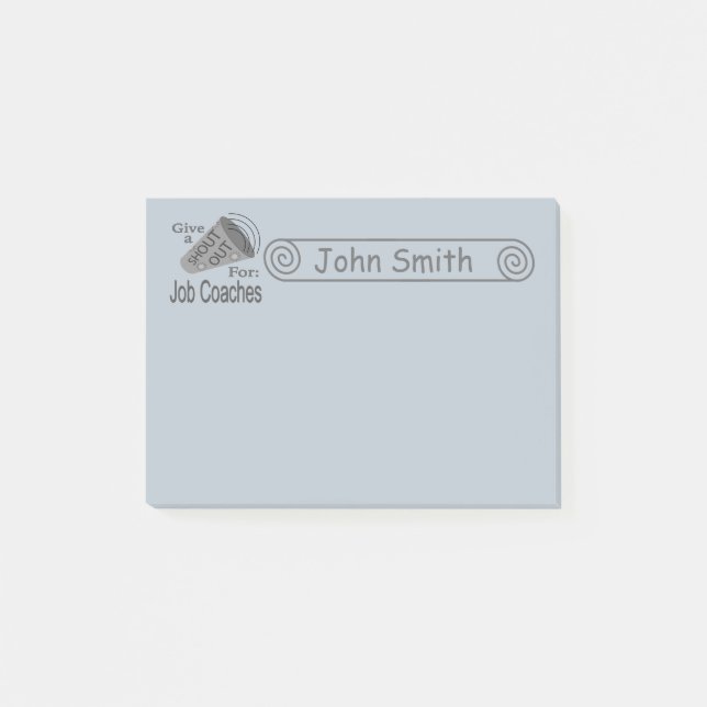Post-it® Shout Out for Job Coaches 4x3 (Devant)