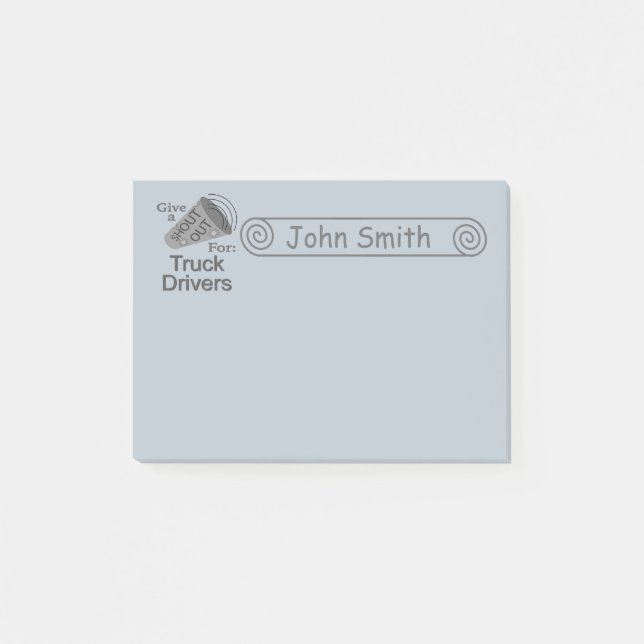 Post-it® Shout Out for Truck Drivers 4x3 (Devant)