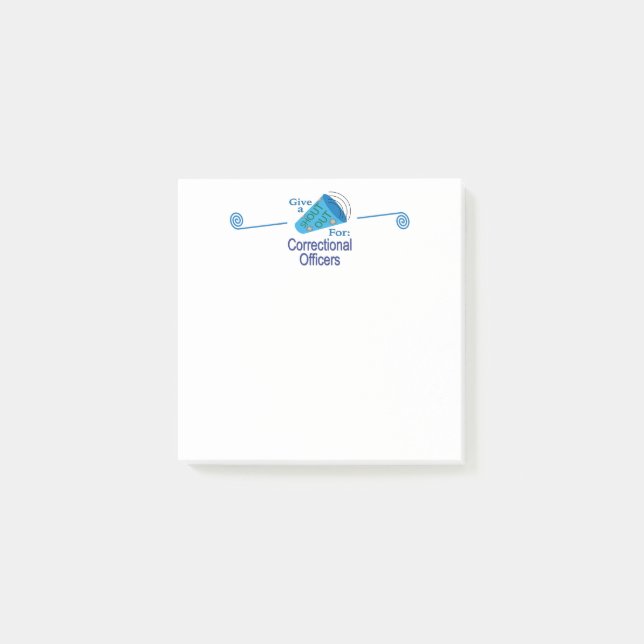 Post-it® Shout Out pour les agents correctionnels (Devant)