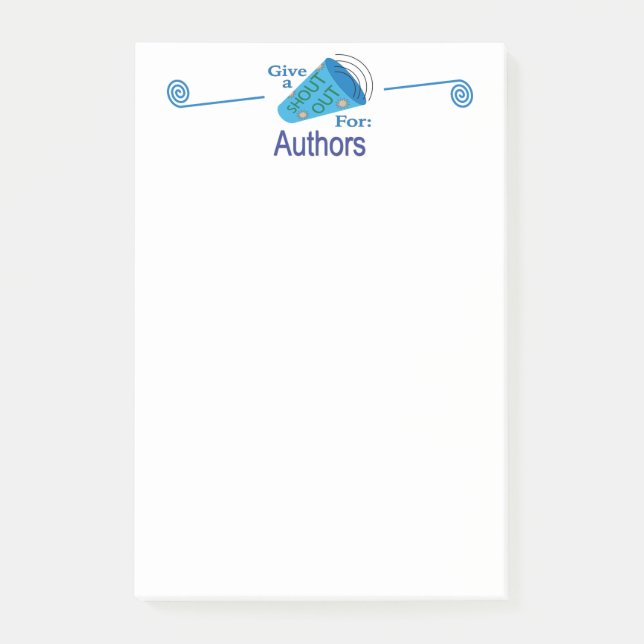 Post-it® Shout Out pour les auteurs (Devant)