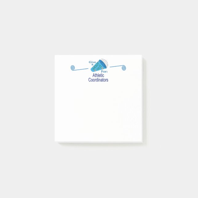 Post-it® Shout Out pour les coordinateurs sportifs (Devant)
