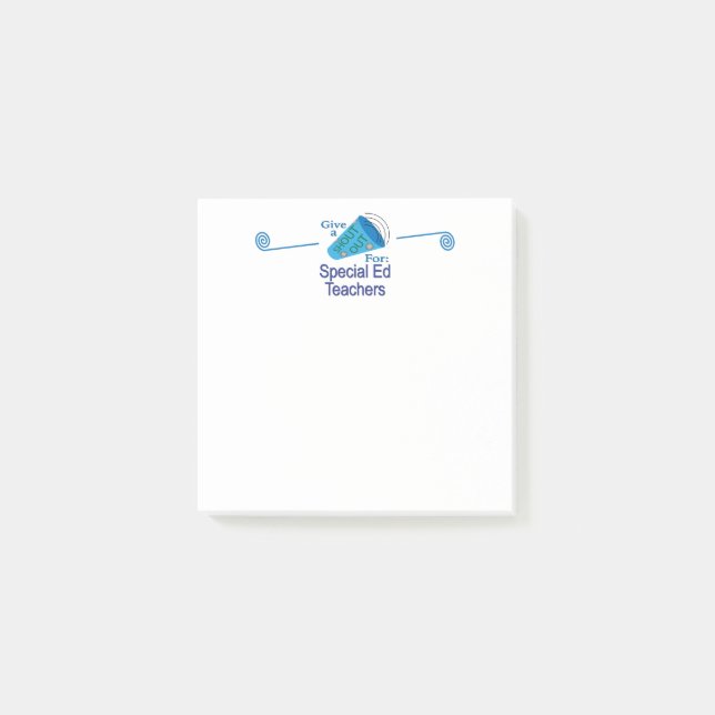Post-it® Shout Out pour les enseignants de l'éducation spéc (Devant)