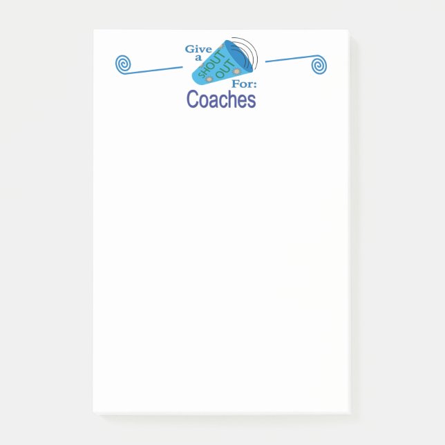 Post-it® Shout Out pour les entraîneurs (Devant)