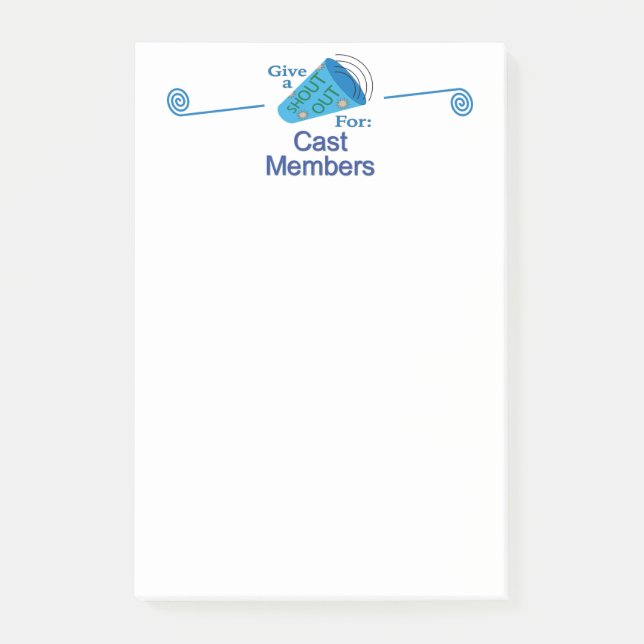 Post-it® Shout Out pour les membres de créature (Devant)