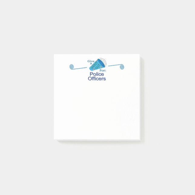 Post-it® Shout Out pour les policiers (Devant)