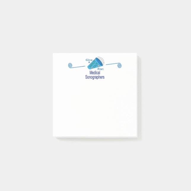 Post-it® Shout Out pour les Sonographes Médicales (Devant)