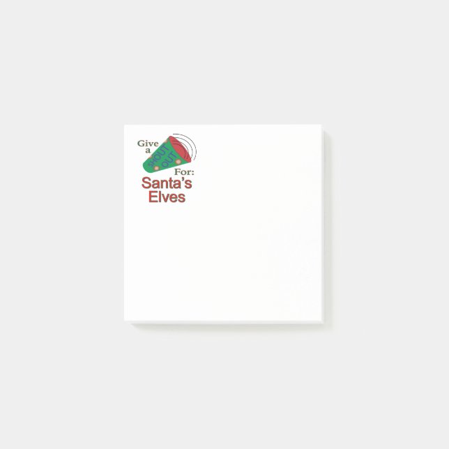 Post-it® Shout Out pour Père Noël Elves (Devant)