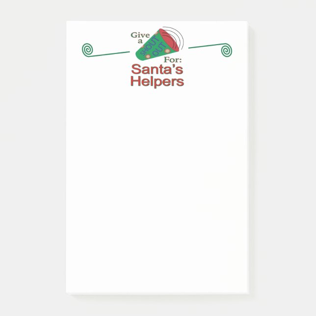 Post-it® Shout Out pour Père Noël Helpers (Devant)
