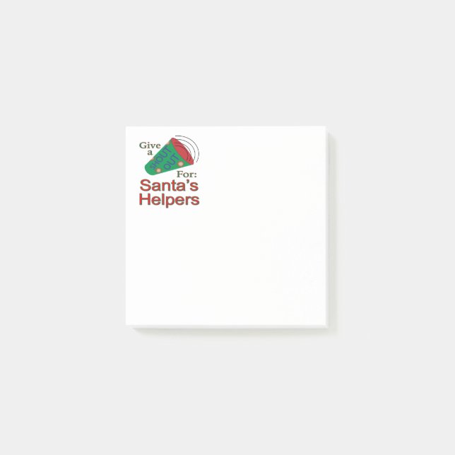Post-it® Shout Out pour Père Noël Helpers (Devant)