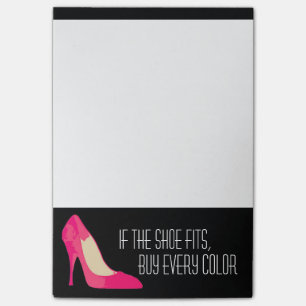 Post-it® Si la chaussure adapte des notes de post-it
