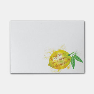 Post-it® Si la vie vous donne un citron, faites la limonade