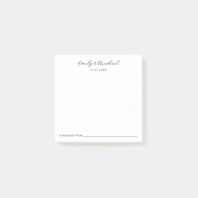 Post-it® Signature d'invité de mariage (Devant)