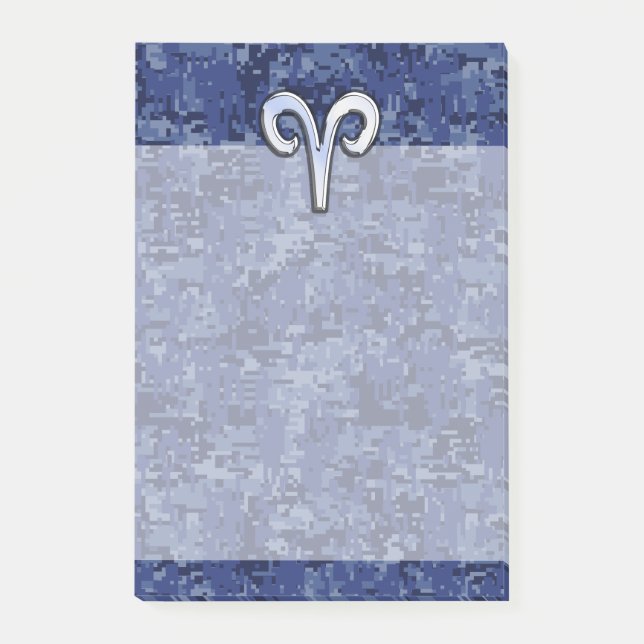 Post-it® Signe Aries Zodiac sur la déco photo numérique ble (Devant)