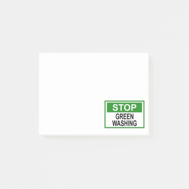 Post-it® Signe Stop Greenwashing (Devant)