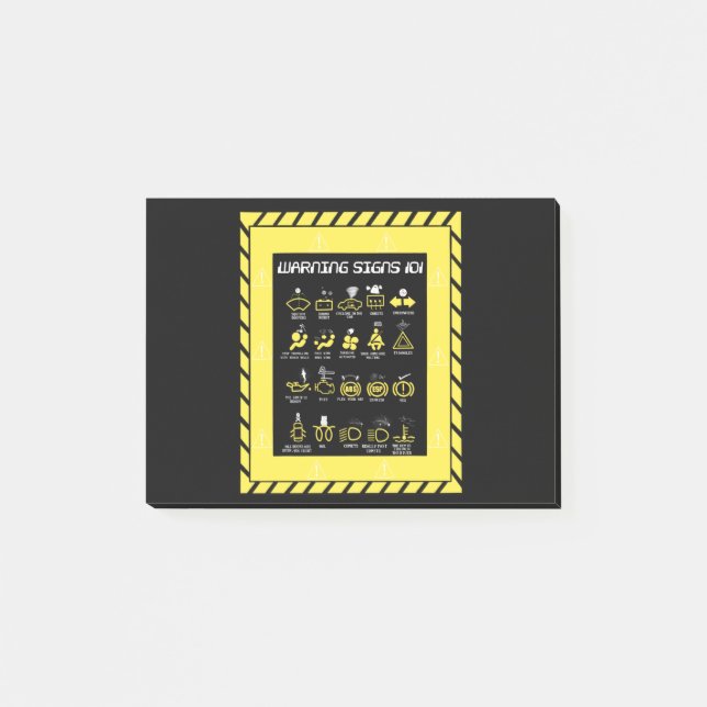 Post-it® Signes d'avertissement 101 (Devant)