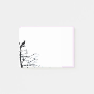 Post-it® Silhouette Crow Oiseau Noir Nature Art