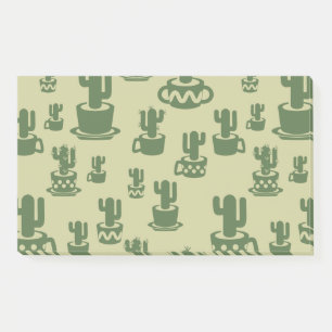 Post-it® Silhouette de cactus succulent dans des tasses et 