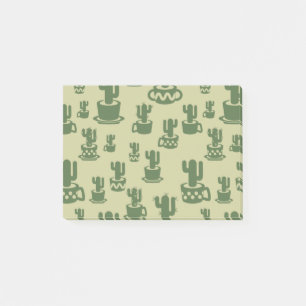 Post-it® Silhouette de cactus succulent en tasses et pots
