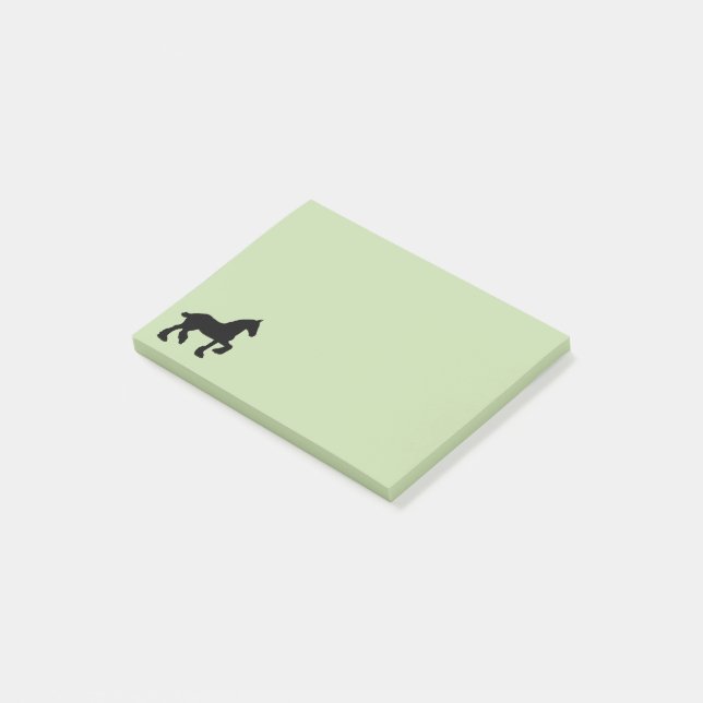 Post-it® Silhouette de cheval de trait (Incliné)