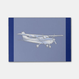 Post-it® Silhouette de Chrome Cessna de l'aéronef volant e