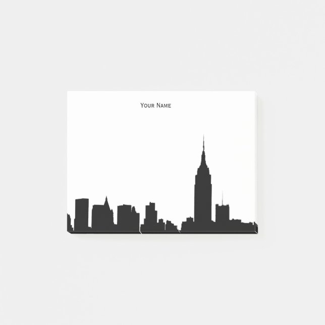 Post-it® Silhouette de l'horizon de NYC (Devant)