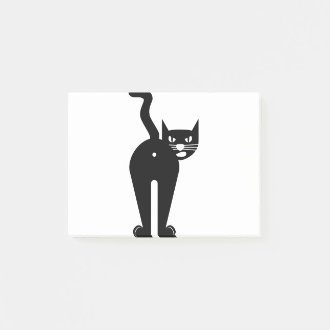 Post-it® Silhouette de Mammifère Chat Animal (Devant)