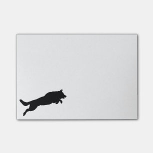 Post-it® Silhouette du chien de berger allemand sautant