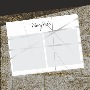 Post-it® Silver Grey Look Lignes géométriques Ajouter un no