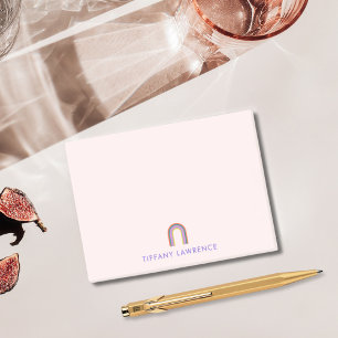 Post-it® Simple arc-en-ciel rose pâle Personnalisé
