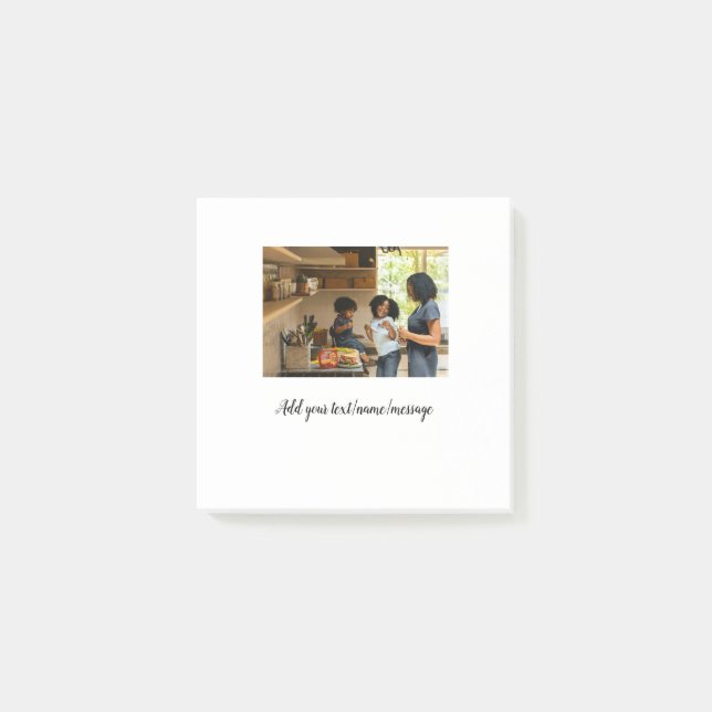 Post-it® simple collage de photos nom famille maman minimal (Devant)