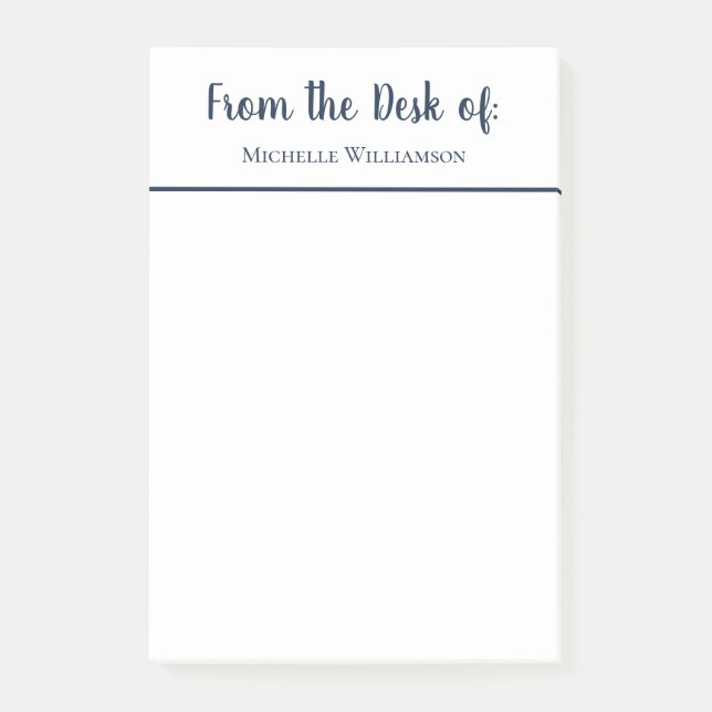 Post-it® Simple du bureau de l'élégant script (Devant)