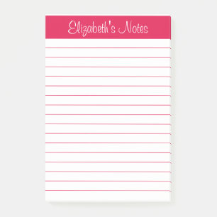 Post-it® Simple élégante Cerisier Rouge Linu Personnalis