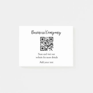 Post-it® Simple entreprise site web code-barres QR ajouter 