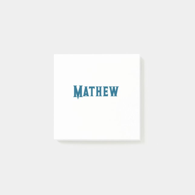 Post-it® simple lettre initiale monogramme ajouter votre no (Devant)