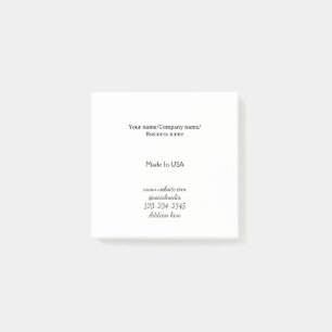 Post-it® simple minimal ajoutez votre logo/design ici entre