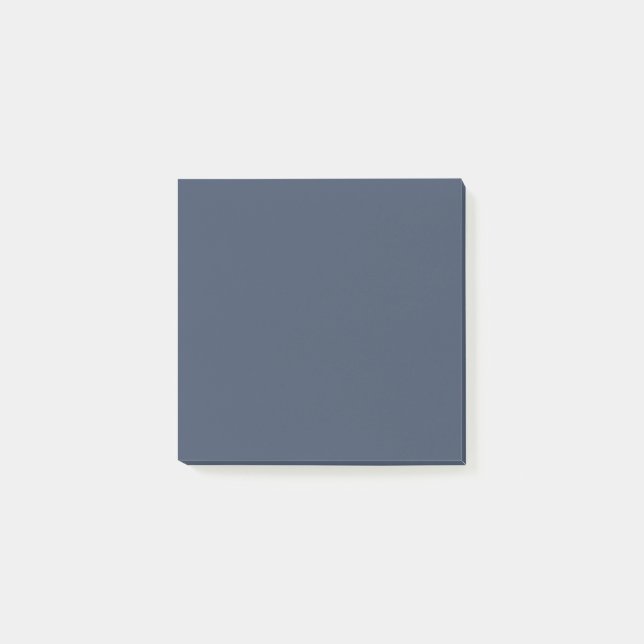 Post-it® simple minimal bleu gris riche personnalisé (Devant)