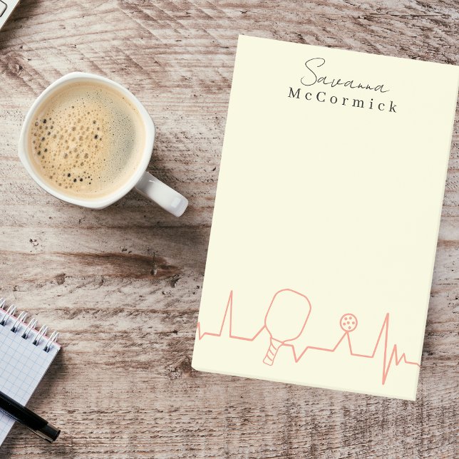 Post-it® Simple Minimal Clean Basic Pickleball  (Créateur téléchargé)