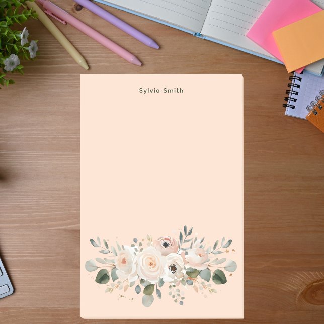 Post-it® Simple Minimal Clean Simple Floral Aquarelle  (Créateur téléchargé)