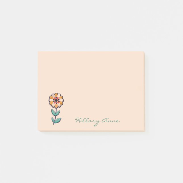 Post-it® Simple Minimal Cute Floral Moderne Tendance (Devant)